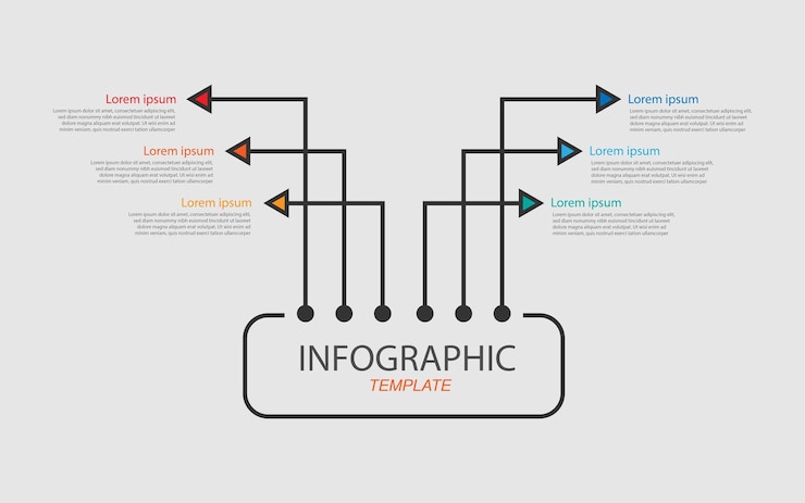 Vector elemento de vector de plantilla infográfica de diseño moderno.