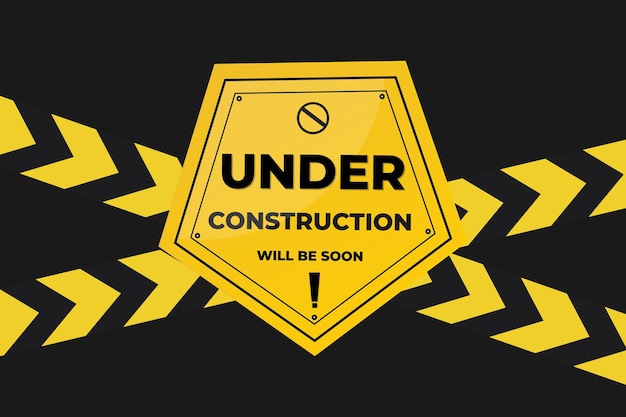 Bajo elemento de vector de signo de construcción