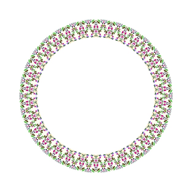 Elemento vectorial abstracto de la corona de mosaico de piedra geométrica