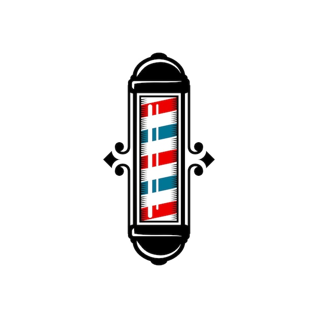 Elemento vectorial de barbería de barbería