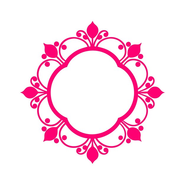 Elemento vectorial de diseño del marco decorativo de la tarjeta