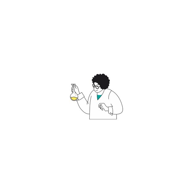 Elemento vectorial del diseño del médico de salud