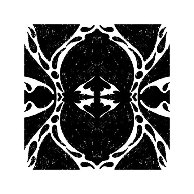 Elemento vectorial de formas de azulejos ornamentales de textura estilizada