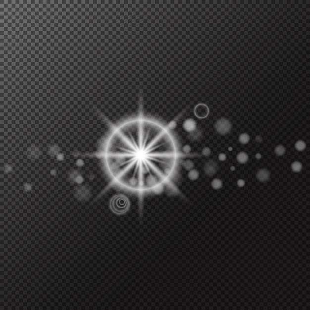 elemento vectorial de iluminación de las luces