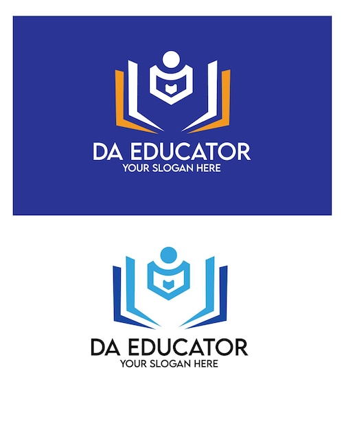 Elemento vectorial del logotipo de DA Educator