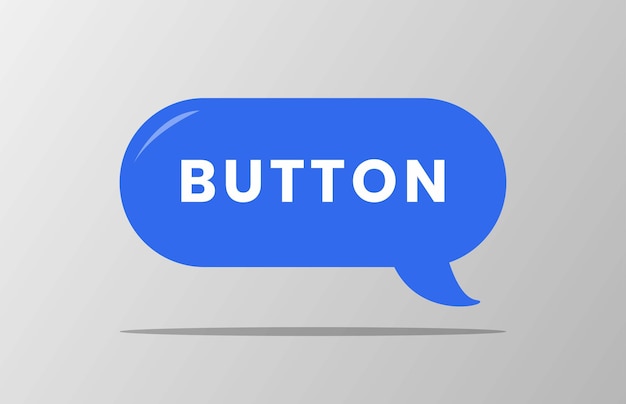 elemento web de signo de botón azul
