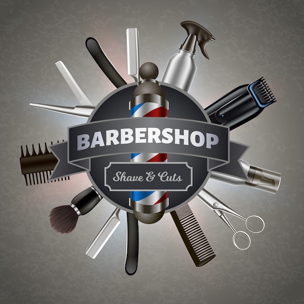 elementos de barbería