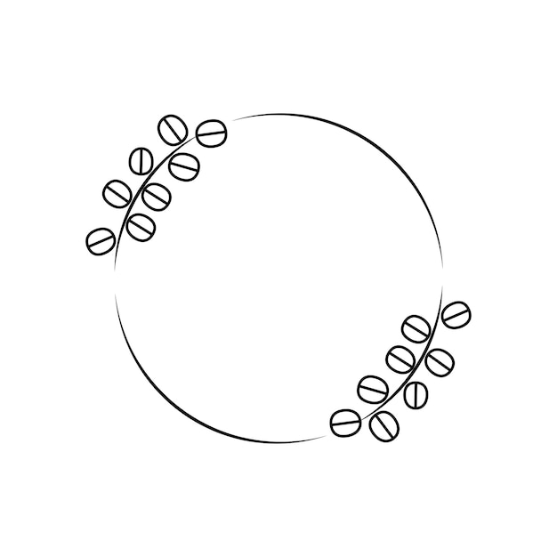 Elementos botánicos del marco de la boda.