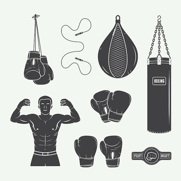 Elementos de boxeo y artes marciales