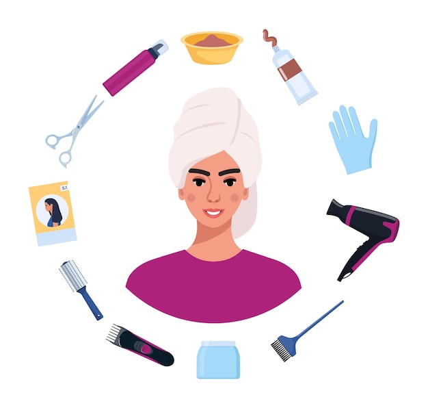 Elementos para colorear el cabello Pincel para teñir el cabello Guantes para peinar el cuenco Oxidante para el bálsamo para el cabello