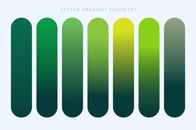 Elementos del conjunto de colores de gradiente