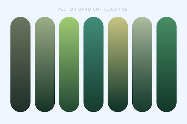 Elementos del conjunto de colores de gradiente
