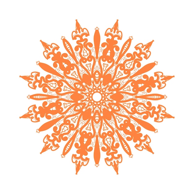Elementos de decoración de arte de mandala de patrón circular