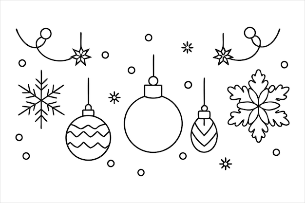 Elementos de decoración de Feliz Navidad Patrón sin costuras
