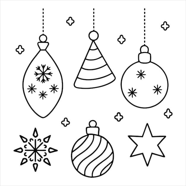 Elementos de decoración de Feliz Navidad Patrón sin costuras