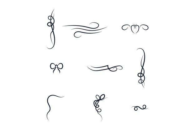Elementos decorativos elegantes