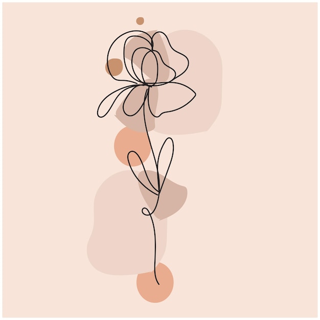 Elementos decorativos florales dibujados a mano por vectores
