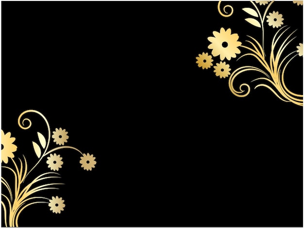 Elementos decorativos florales dibujados a mano