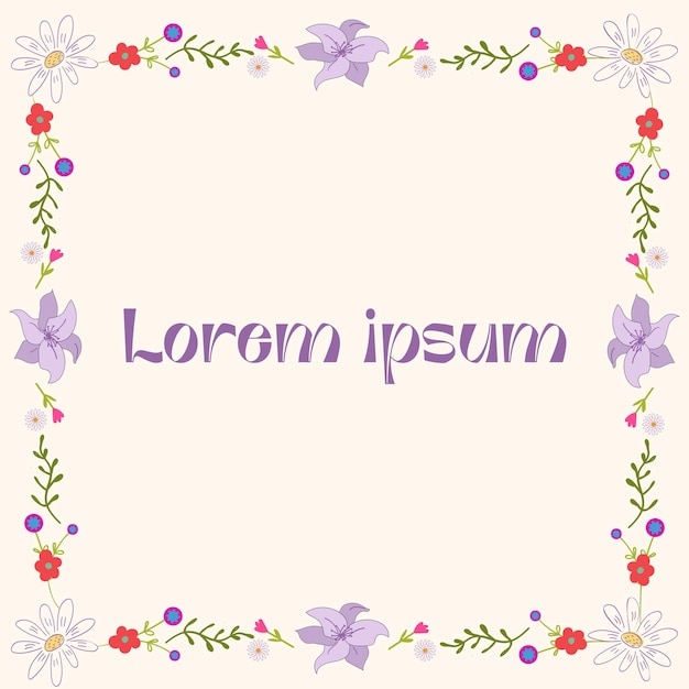 Elementos decorativos florales Diseño botánico elegante Perfecto para invitaciones estacionales, pancartas, carteles y publicaciones en las redes sociales