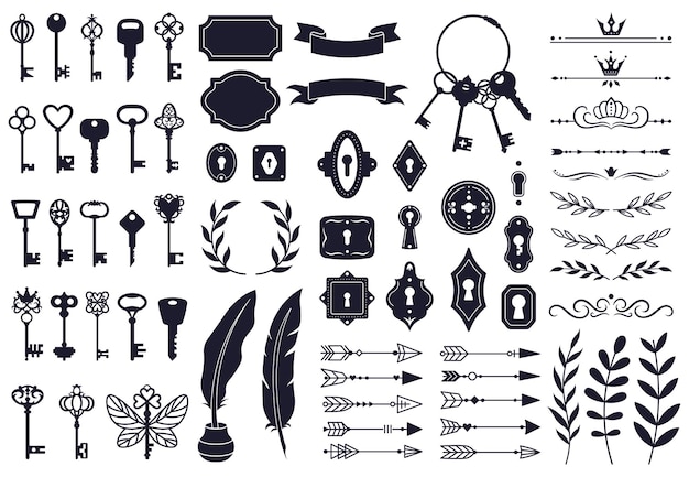 Elementos decorativos de llaves