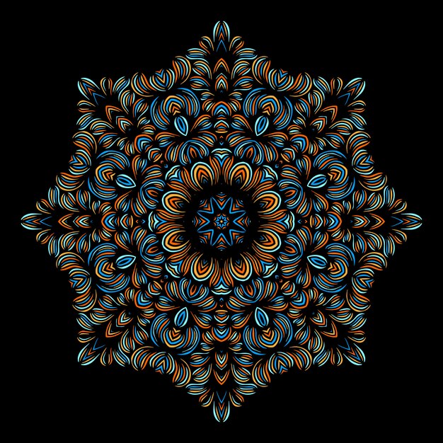 Elementos decorativos vintage con patrón oriental. plantilla de yoga mandalas islam, cultura árabe, turca y pakistaní. ilustración vectorial