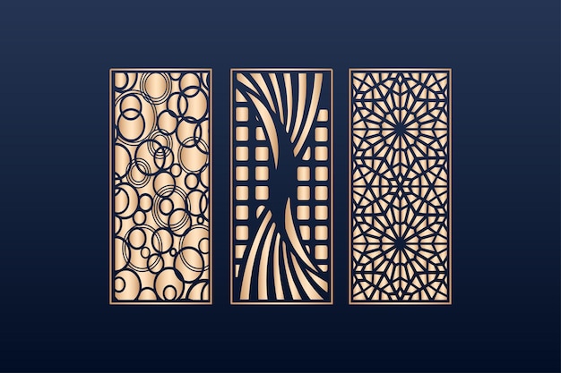 elementos decorativosborde marco bordes patrón patrón islámico archivos dxf Corte láser islámico DXF