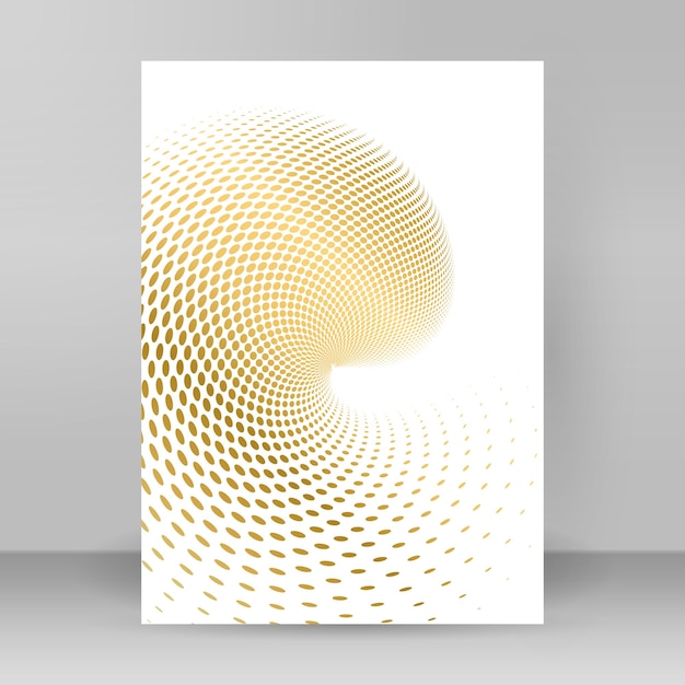 Elementos de diseño 3d shell remolino círculo forma elegante