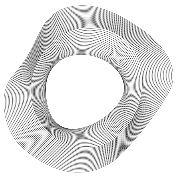 Elementos de diseño Círculo de anillo borde de marco elegante Elemento de logotipo circular abstracto sobre fondo blanco aislado Arte creativo Ilustración vectorial EPS 10 digital para promoción de nuevos productos