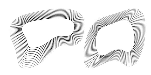 Elementos de diseño Círculo de anillo borde de marco elegante Elemento de logotipo circular abstracto sobre fondo blanco aislado Arte creativo Ilustración vectorial EPS 10 digital para promoción de nuevos productos