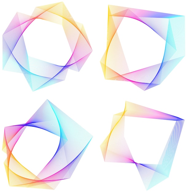 Elementos de diseño Círculo de anillo borde de marco elegante Elemento de logotipo circular abstracto sobre fondo blanco aislado Arte creativo Ilustración vectorial EPS 10 digital para promoción de nuevos productos