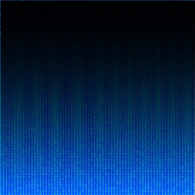 Elementos de diseño Código de computadora binario patrón de semitonos fondo oscuro Vector ilustración eps 10 marco con textura de criptografía de datos digitales para algoritmo de red electrónica de tecnología