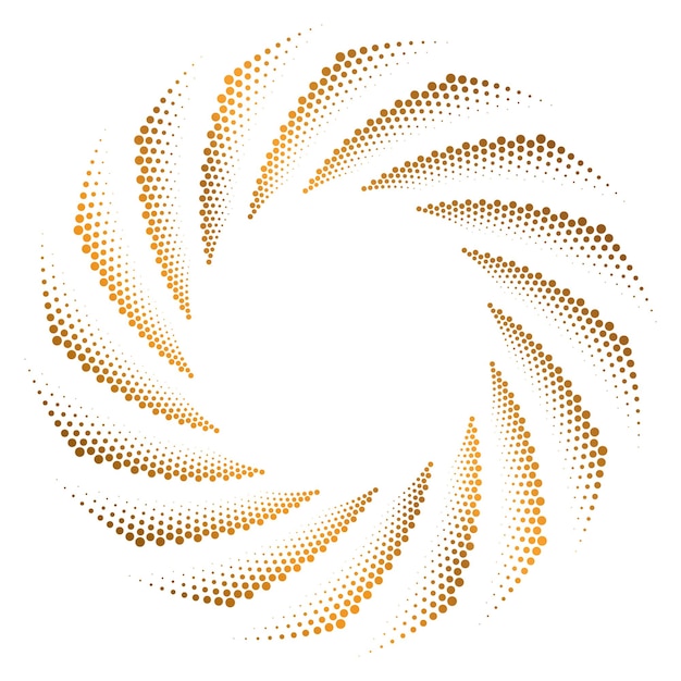 Elementos de diseño efecto símbolo puntos huella dactilar silueta de icono editable corazón aislado oro sobre fondo blanco estilo de contorno punteado ilustración vectorial eps 10 emblema para la boda del día de San Valentín