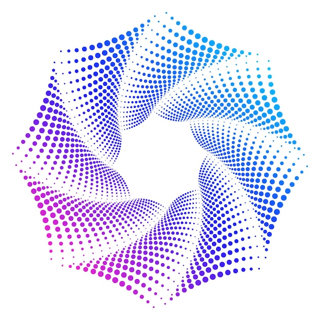 Elementos de diseño efecto símbolo puntos huella dactilar silueta de icono editable corazón aislado oro sobre fondo blanco estilo de contorno punteado ilustración vectorial eps 10 emblema para la boda del día de San Valentín