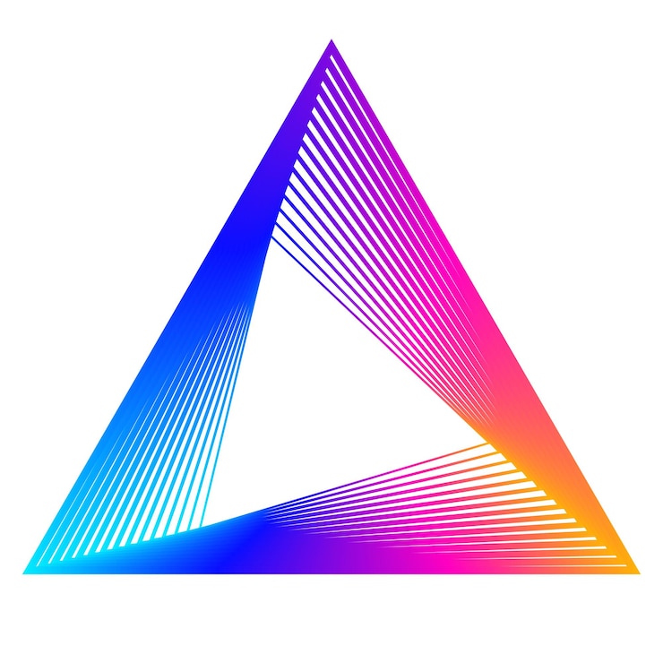 Vector elementos de diseño esquinas afiladas curvas muchas rayas