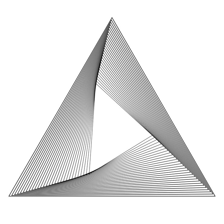 Vector elementos de diseño esquinas afiladas curvas ondean muchas líneas rayas rotas verticales abstractas sobre fondo blanco aisladas arte de línea creativa ilustración vectorial eps 10 línea negra creada con la herramienta mezclar