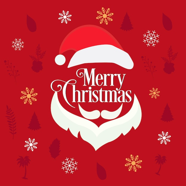 Elementos de diseño de fondo de feliz Navidad