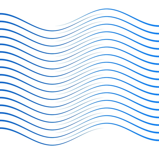 Elementos de diseño de forma de onda de líneas azules onduladas03