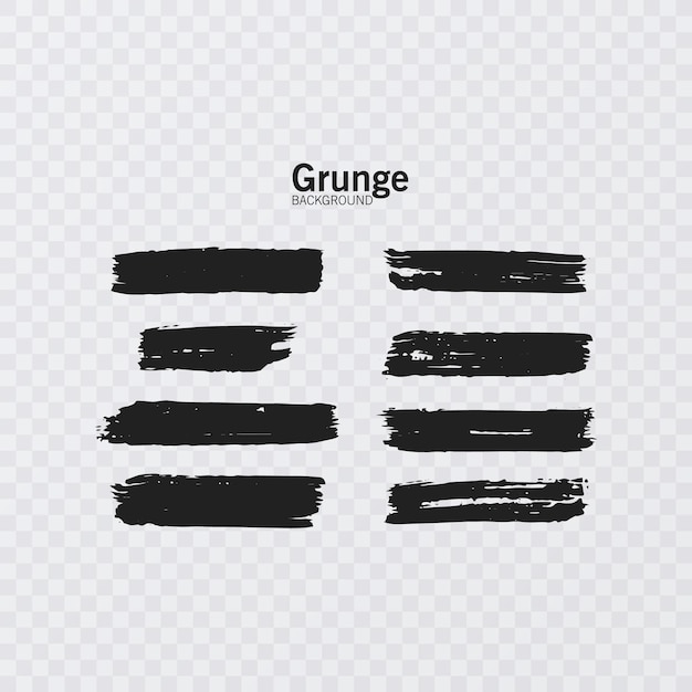 Elementos de diseño grunge Vector de colección de símbolos de grunge de tinta