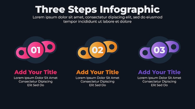 Vector elementos de diseño infográfico empresarial y paso de diagrama de flujo