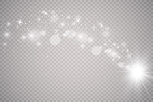Elementos de diseño de luces hermosas brillantes de Navidad Luces brillantes para el diseño de saludo de Navidad