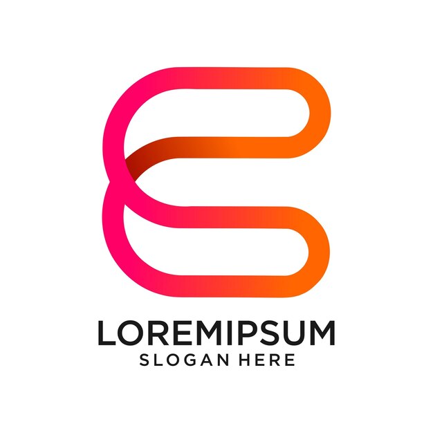 Elementos de diseño de monograma plantilla graciosa diseño elegante de logotipo caligráfico