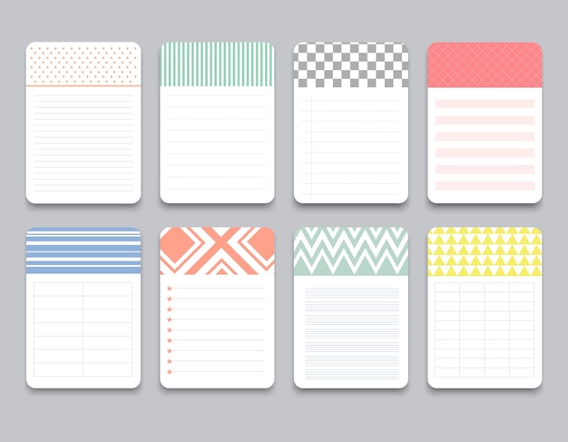 Vector elementos de diseño para notebook