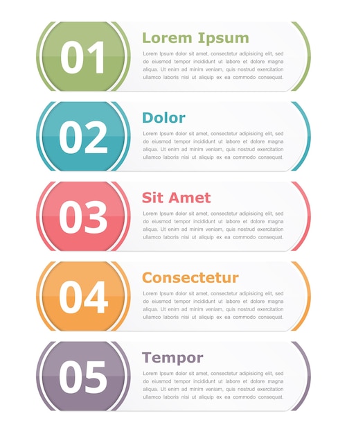 Elementos de diseño con números