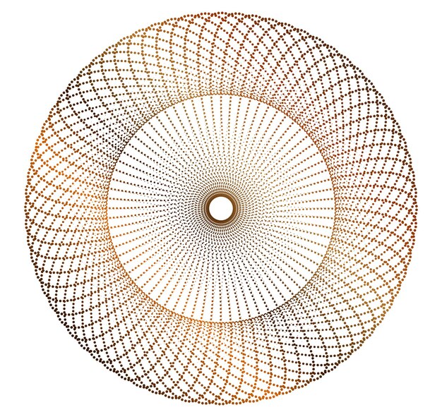 Elementos de diseño Ola de muchas líneas brillantes círculo Resplandor abstracto rayas onduladas sobre fondo blanco aislado Ilustración vectorial EPS 10 Olas de brillo con líneas creadas con la herramienta Mezclar