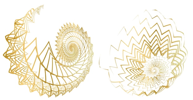 Elementos de diseño Ola de muchas líneas brillantes círculo Resplandor abstracto rayas onduladas sobre fondo blanco aislado Ilustración vectorial EPS 10 Olas de brillo con líneas creadas con la herramienta Mezclar