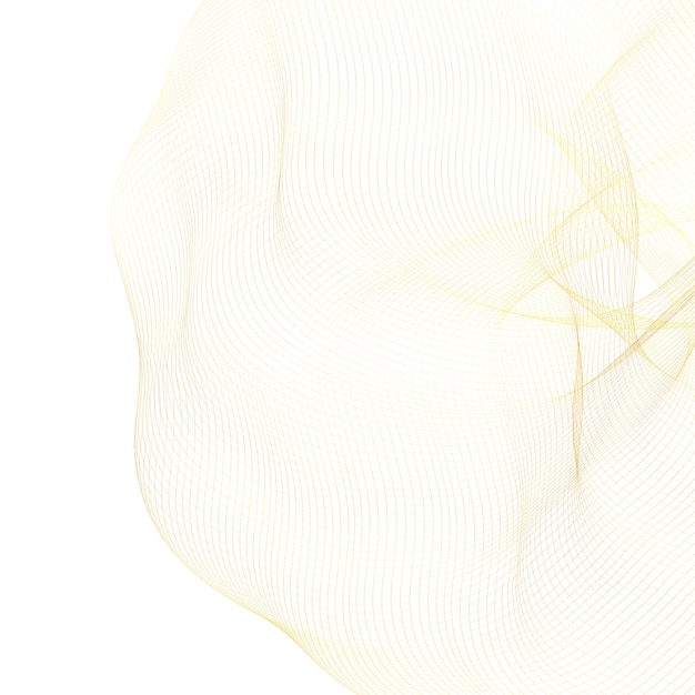 Elementos de diseño Ola de muchas líneas brillantes Rayas onduladas de brillo vertical abstracto sobre fondo blanco aislado Arte de línea creativa Ilustración vectorial EPS 10 estilo art deco para invitación de boda