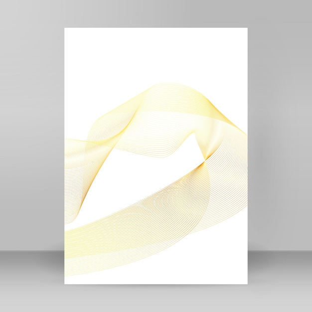Elementos de diseño Ola de muchas líneas brillantes Rayas onduladas de brillo vertical abstracto sobre fondo blanco aislado Arte de línea creativa Ilustración vectorial EPS 10 estilo art deco para invitación de boda