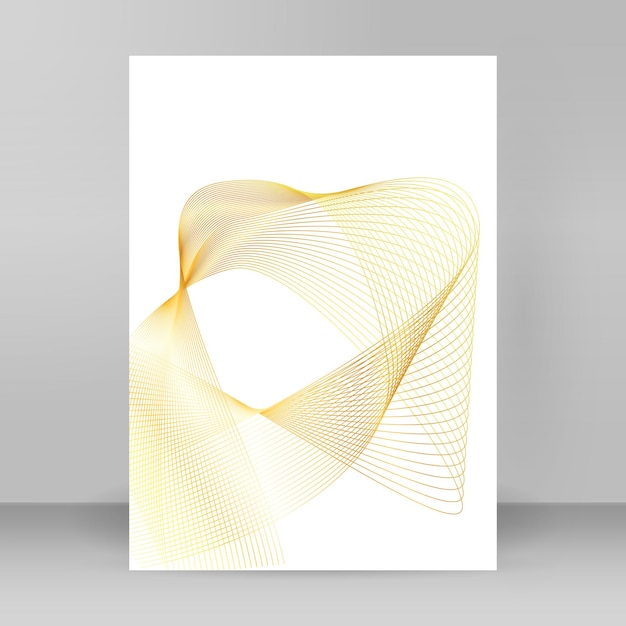 Elementos de diseño Ola de muchas líneas brillantes Rayas onduladas de brillo vertical abstracto sobre fondo blanco aislado Arte de línea creativa Ilustración vectorial EPS 10 estilo art deco para invitación de boda