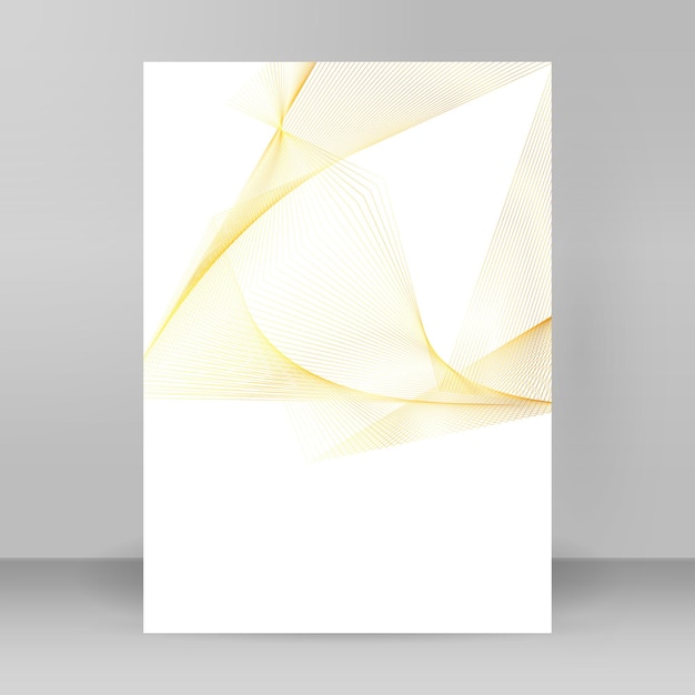 Elementos de diseño Ola de muchas líneas brillantes Rayas onduladas de brillo vertical abstracto sobre fondo blanco aislado Arte de línea creativa Ilustración vectorial EPS 10 estilo art deco para invitación de boda
