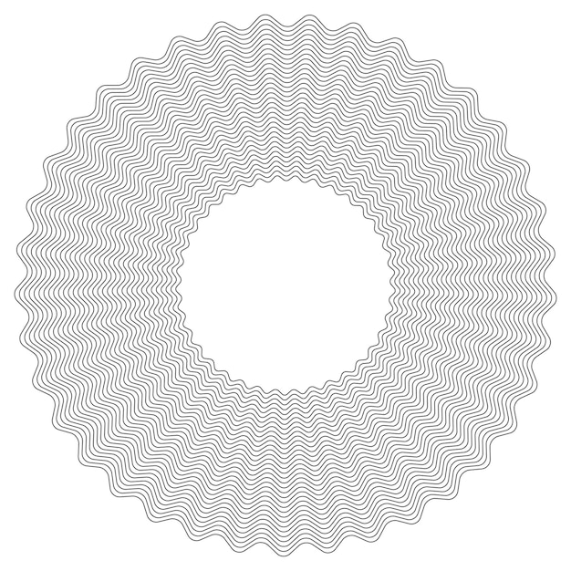 Elementos de diseño Ola de muchas líneas moradas anillo circular Arco iris abstracto rayas onduladas sobre fondo blanco aislado Ilustración vectorial EPS 10 Olas coloridas con líneas creadas con la herramienta Mezclar